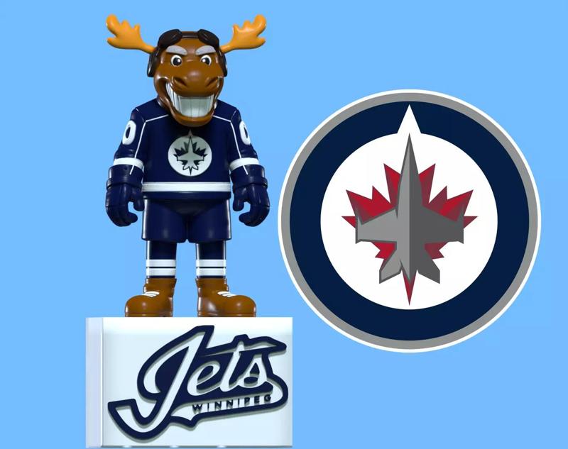 NHL - Winnipeg Jets mascot statue - decor