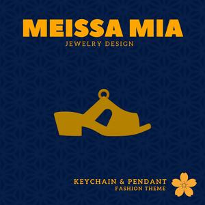 Mini Steps – 3D Print File for Shoes Keychain or Pendant - Shoes Keychain - Sneaker Pendant - Girl's Fashion - Princess Fashion Accessories