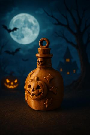 Halloween Potion Bottle Keychain