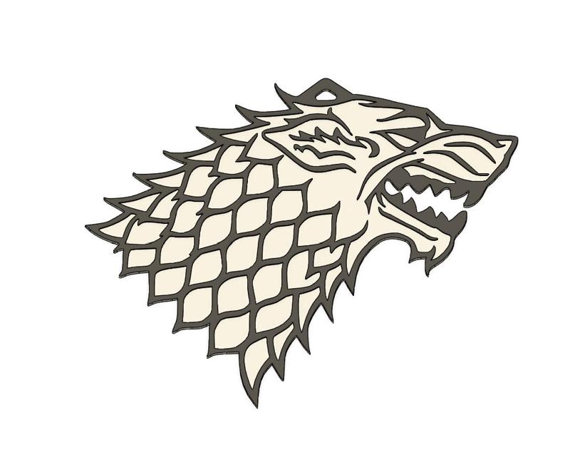 Game of Thrones Stark Keychain