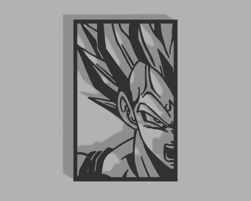 Majin Vegeta Wall art Figure 2