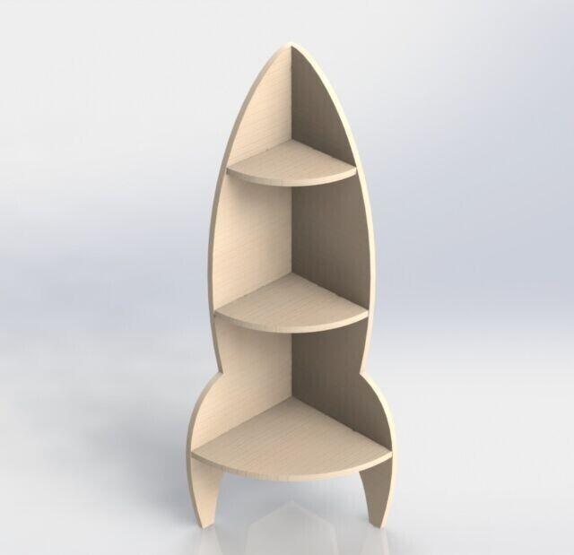 Rocket Corner Shelf