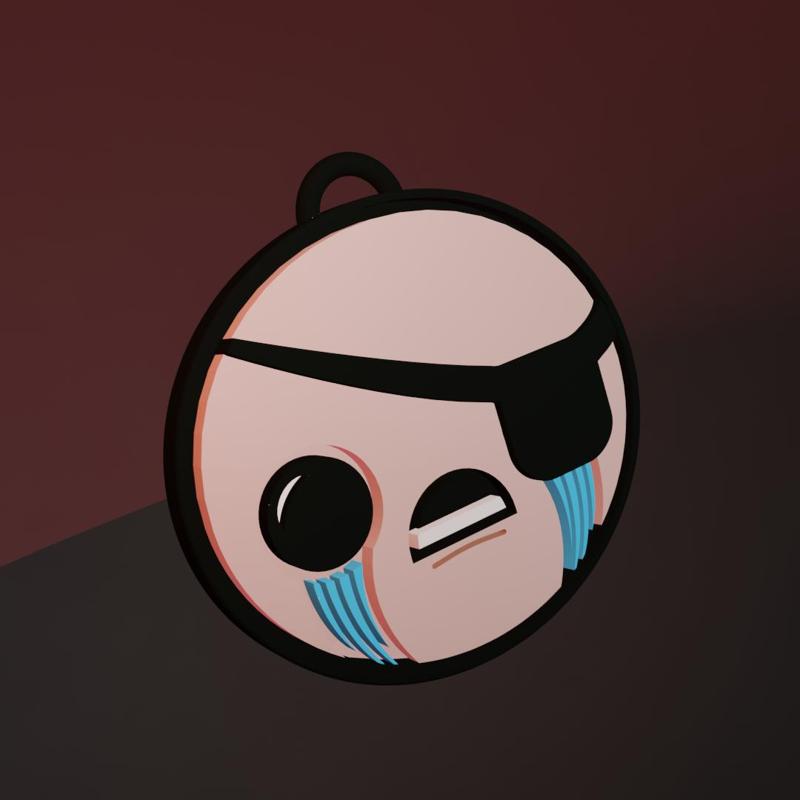 the binding of isaac - cain keychain