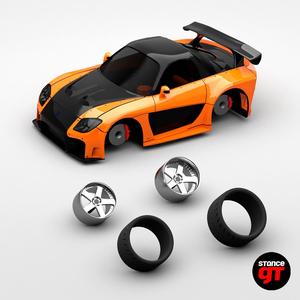 Mazda RX7 Veilside Fortune from Fast & Furious | Scale model kit car