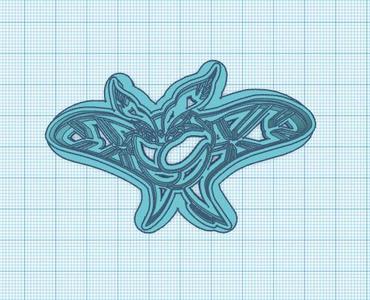 Pokemon: Frosmoth Cookie Cutter