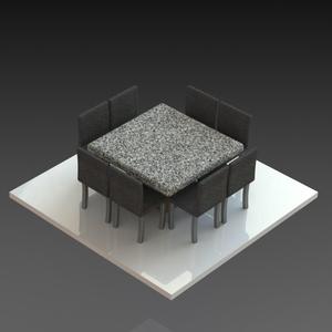 Dining Room for Scale Model