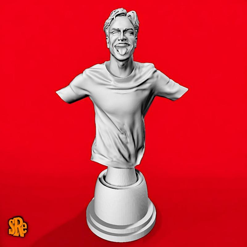 Bust Kenan Yildiz Tongue Stick Out Celebration - Forward Turkey