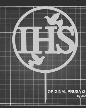 IHS topper with doves