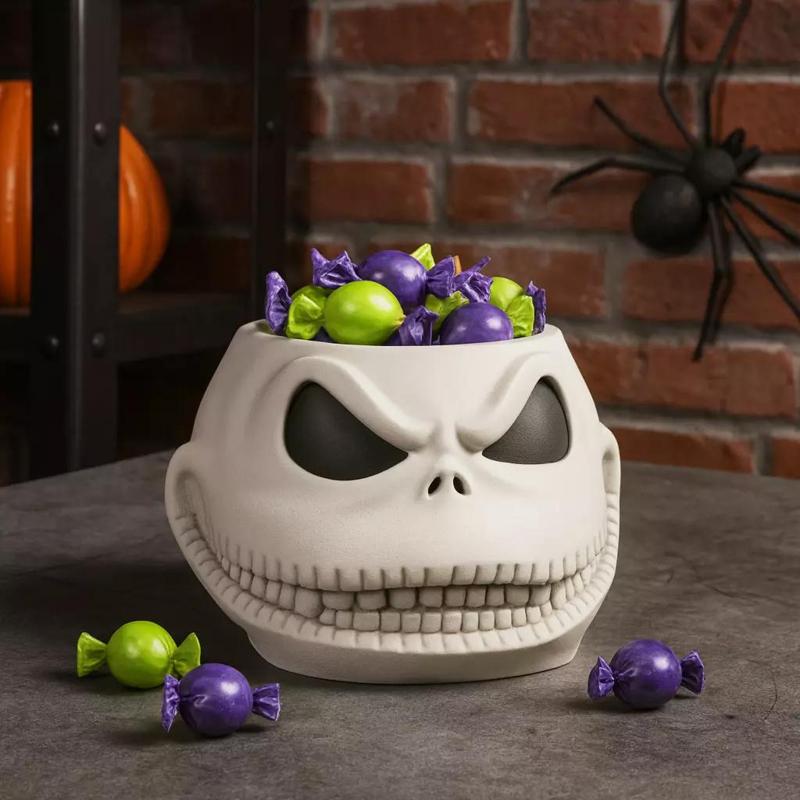 Jack Skull Candy Bowl  Halloween Multi Use Candy Holder