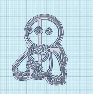 Pokemon: Galarian Darmanitan Cookie Cutters