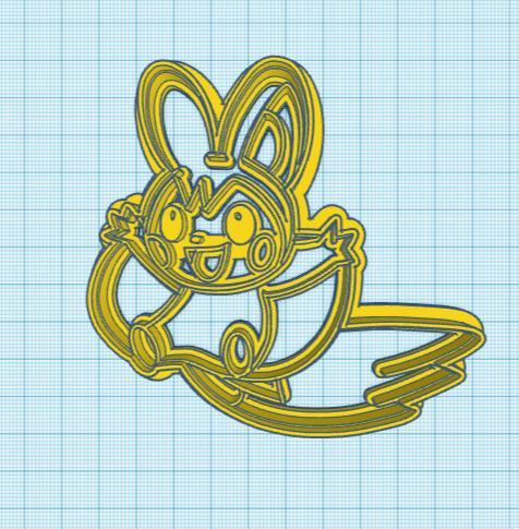 Pokemon: Emolga Cookie Cutter