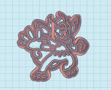 Pokemon: Simisear Cookie Cutter
