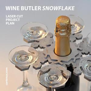 Wine butler Snowflake