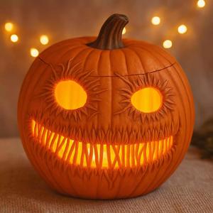 Halloween Pumpkin Basket STL File 3D Printable No Supports