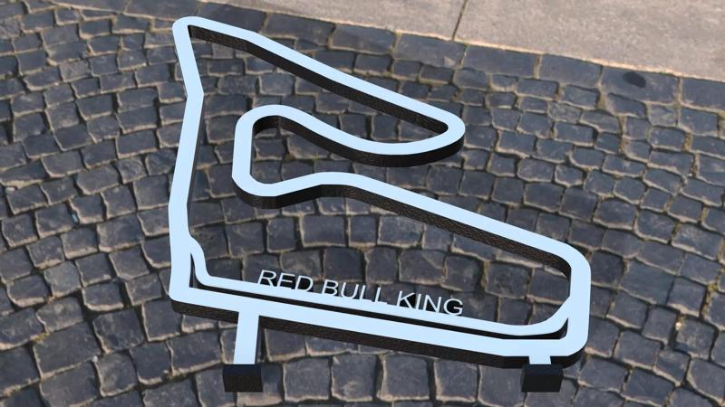 F1 Red Bull King Race Track STL OBJ FBX File