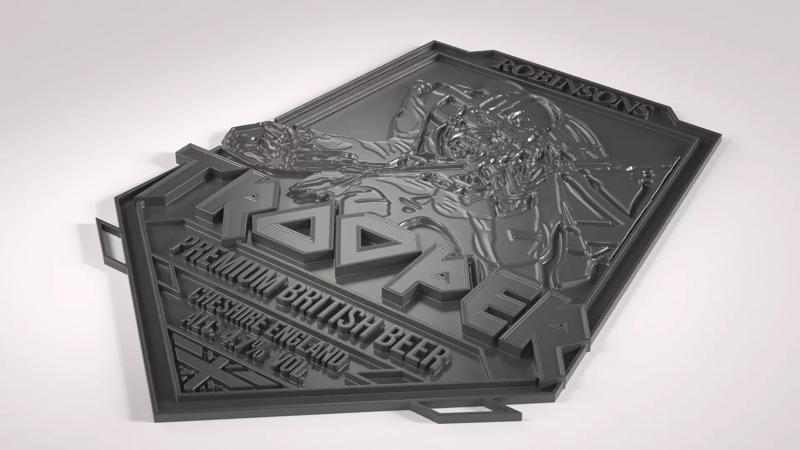 Iron Maidens Trooper Beer Plate