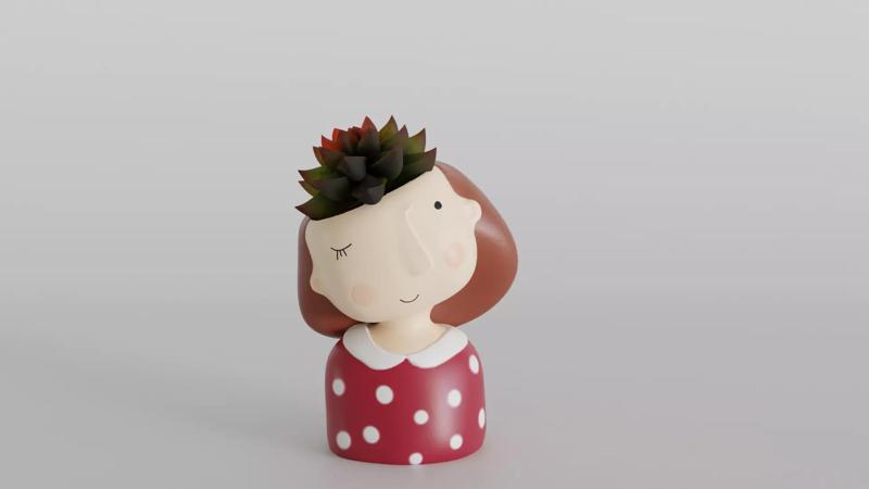 Whimsical Girl Planter