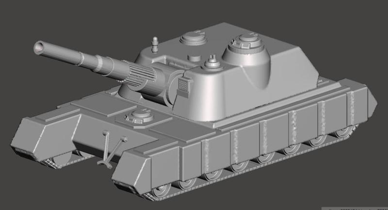 1-100 Combine Mobile Howitzer Proxy for Ogre board game