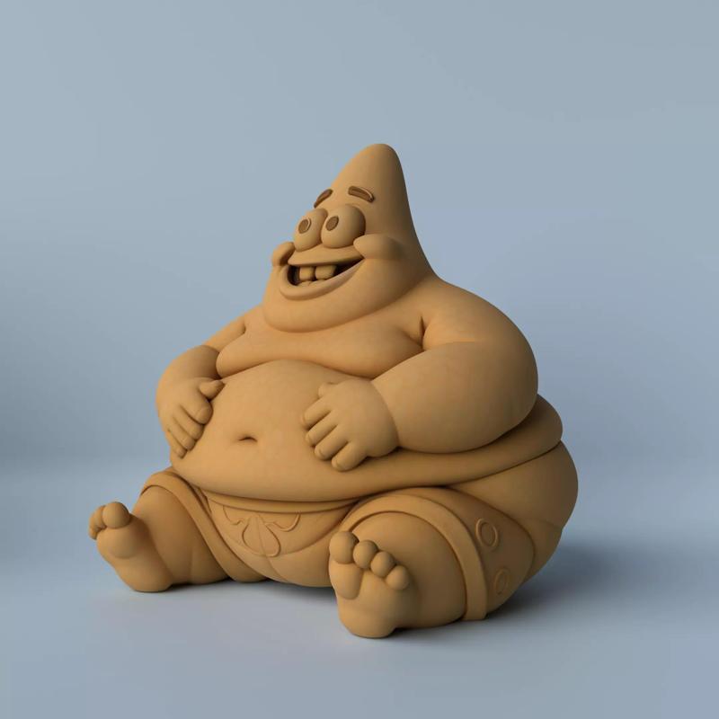 Chubby Patrick Star Funny Decorative Sculpture