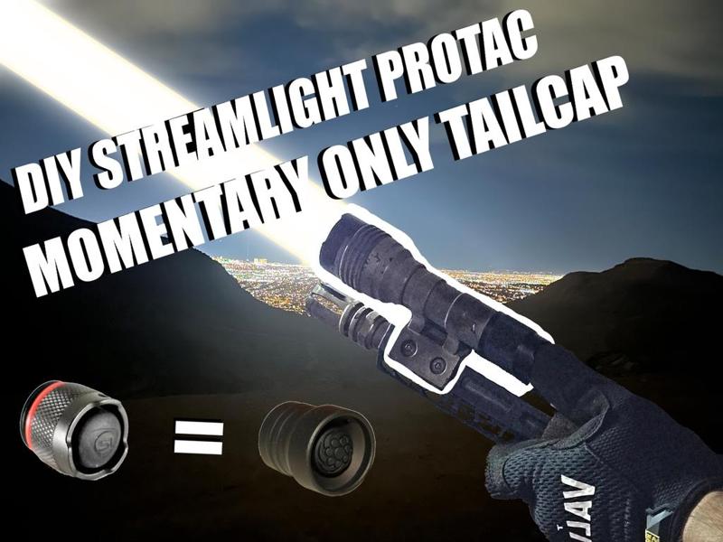 Streamlight Protac Momentary Only Tailcap MOD