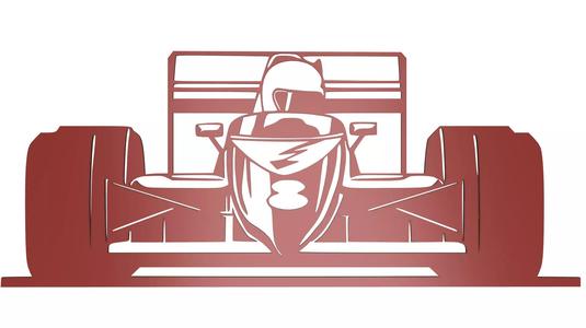 FORMULA 1 CAR WALL DECO STL FILE