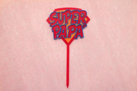 Super Dad Cake Topper