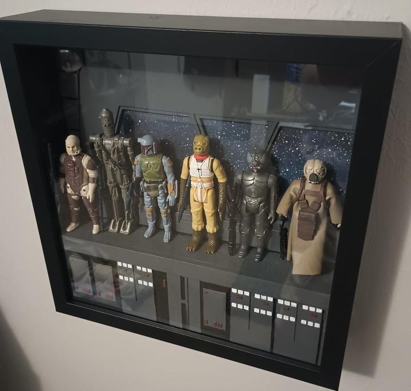 Star Wars 3.75" bridge diorama for Ikea Sannahed shadow box