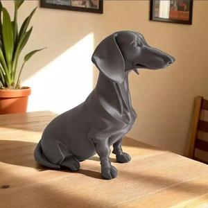 Minimalist Modern Dachshund Figure  Sculpture