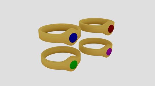 Golden Rings 3D Models