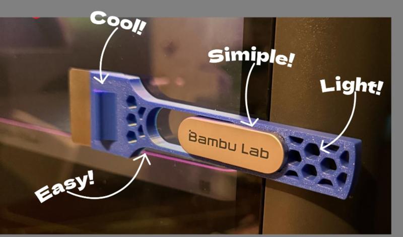 Bambu Lab Bed Scraper Light and Fast