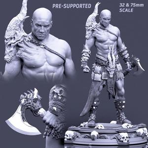 Boneflesh Dragon Warrior  (PRE-SUPPORTED 32mm&75mm)