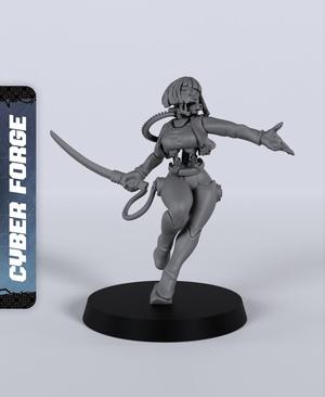 Rena Ledspitter - With Free Cyberpunk  - Sci-Fi Gift Ideas for RPG and Wargamers