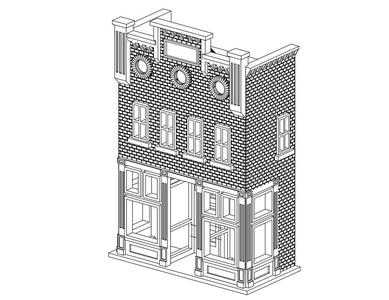 HO Scale Main Street 1 Background