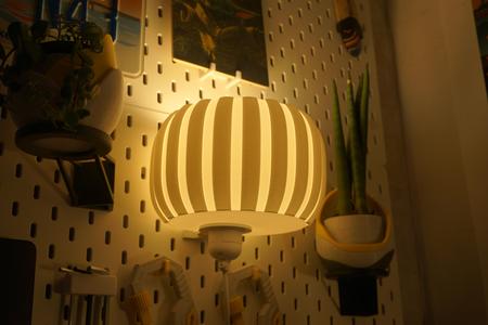 Striped Wall Lamp | Screw Mount / Ikea Skadis Mount | E27 Bulb / Socket | 3D Print STL File Digital 