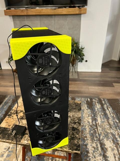 Air Filter/purifier based on the Corsi-Rosenthal box - modified side to fit filtrete 1900 filter