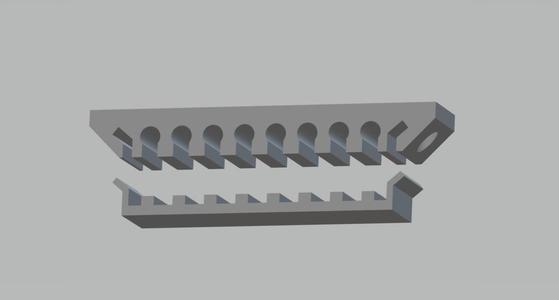 8 Port Ethernet cable mount