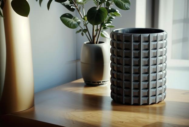 Beautiful Minimalistic Quadratic Pattern Designer Vase