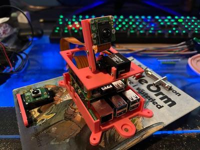 Raspberry Pi AI camera servo mount