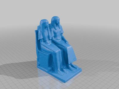 Seated Statue of Maya and Meryt