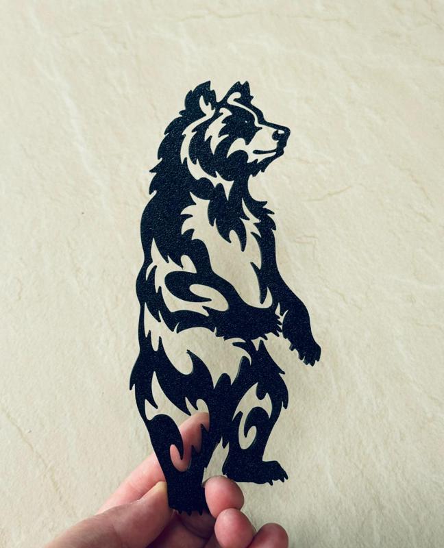 Bear wall art 