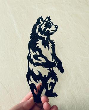 Bear wall art 
