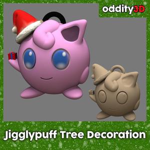 Jigglypuff Xmas Tree Decoration - Pokemon Fan Art