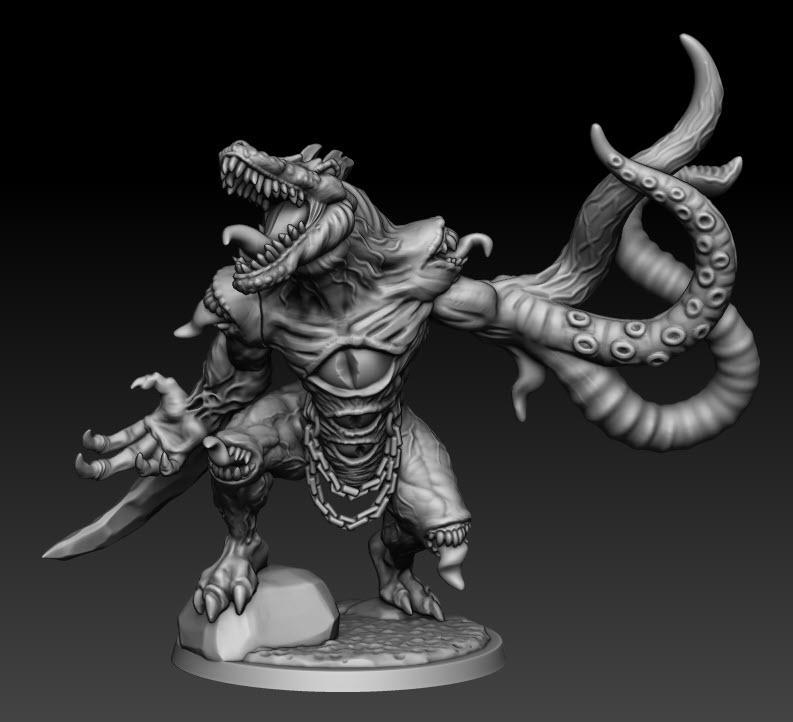 Cipactli - 1K Hijos Chaotic Spawnbeast (presuppported)