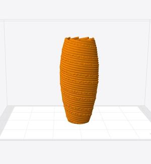 Coil Voronoi Vase Closed
