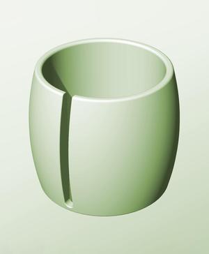 CR128-140-S Stackable slotted bin box module for creative decor