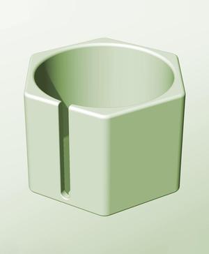 CH128-105-S Slotted container modular stackable module bin box