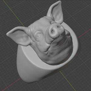 Pig Head Ring