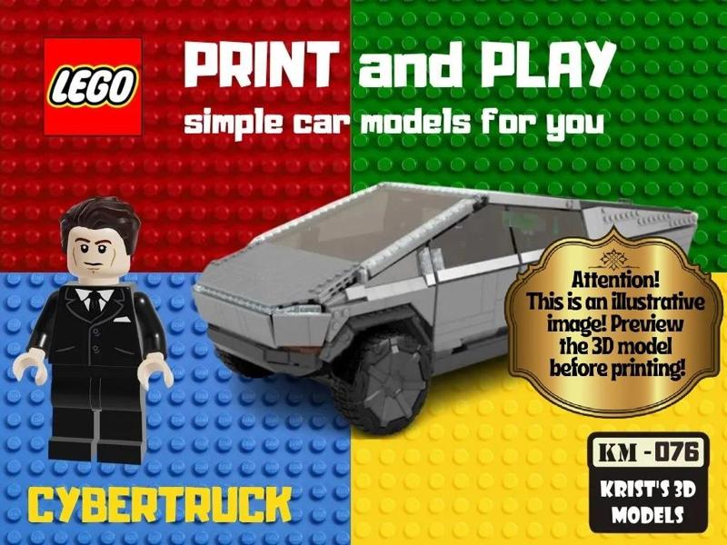 LEGO Cybertruck cabrio - Elon Musk
