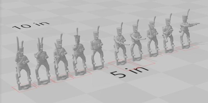 1-100 French 1796 Chasseurs a Cheval in Shakos