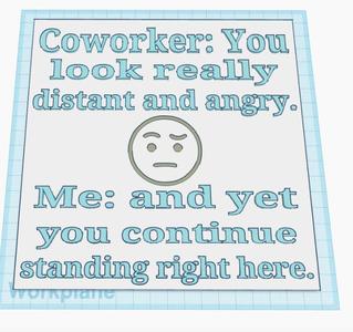 Co-worker Sign